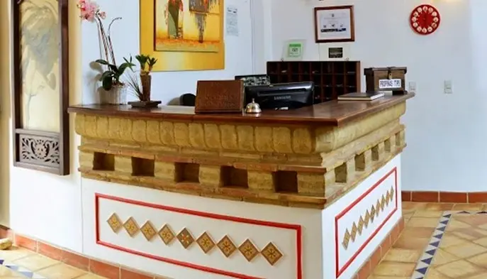 Recepción del hotel